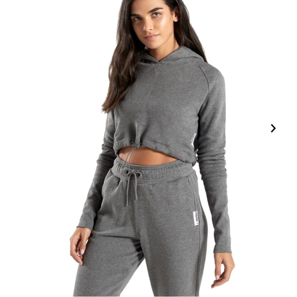 Gymshark Cropped Slounge Drawstring Sweatshirt